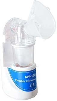 Sahyog Wellness Ultrasonic Nebulizer Machine (MY - 520A) with Nebulizer Kit including Children and Adult Masks (Blue & White)
