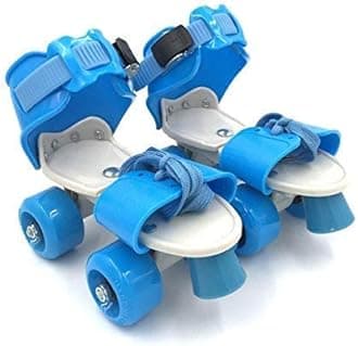 Cable World Boy Roller Skates For Kids Age Group 5-15 Years Adjustable Inline Skating Shoes, Blue