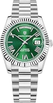 RollsTimi Pagani Design 1752 Men's Automatic Watch, Date Watch Men's, Sapphire Glass, Japan Imported Movement, Self-Winding Movement Stainless Steel Watch, 100M Waterproof.