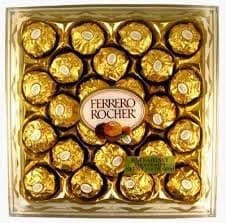 Ferrero Rocher Fine Hazelnut Chocolate 24 Piece Gift Box, Net Wt 10.6 Oz (300g) by Ferrero