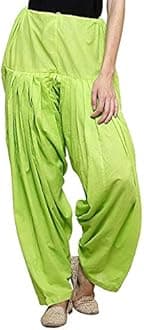 NOBHOB Women's Cotton Plain Patiala Salwar (Size: Free Size, Length: 41 Inches)