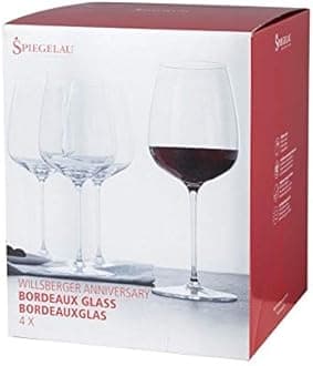 Spiegelau Willsberger Anniversary Bordeaux Glass, Set of 4