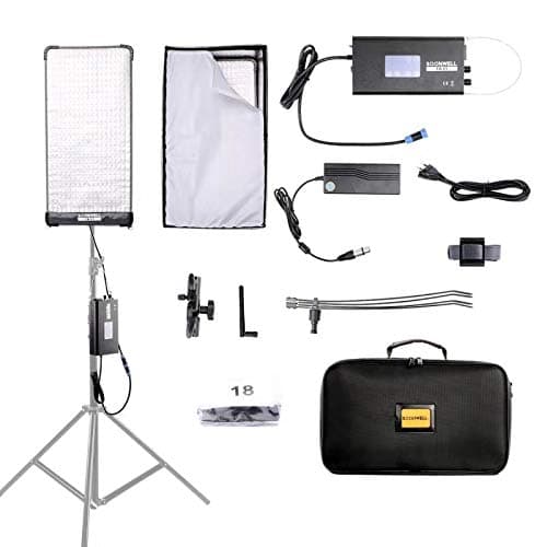 SOONWELL Flexible LED Light Mat FB-21 2' x 1' 3000K-5600K Bi-Color Pliable Flexible High CRI LED Light Mat with Softbox for Video and Photo Photograhers & Filmmakers