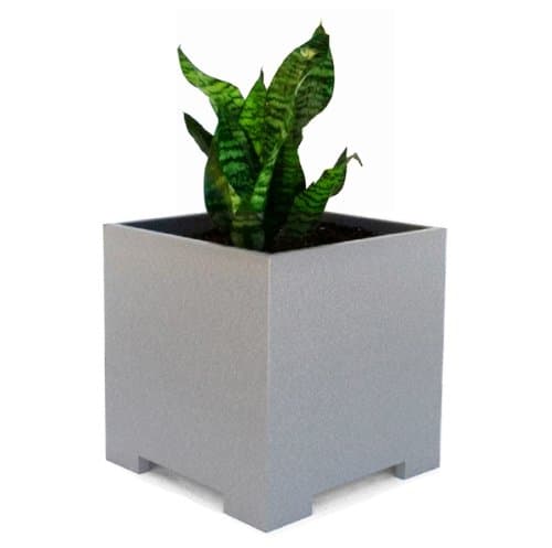 Eco Cube Planter - 12" x 12" x 12" Gray