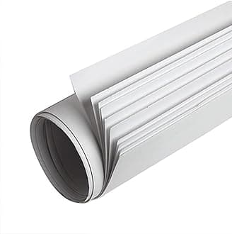 SEJASCOLLECTIONS | Pack of 12 | White, Smooth, A1, BIG / FULL Size, Chart / Pastel Sheets, Used in art and craft, collage, projects, posters etc. Plain / Unrulled, Size: 70x56 centimeters, 200 GSM thickness.