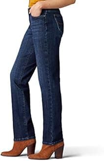 Lee Damen Jeans Petite Jeans mit Geradem Bein, Entspannte Passform