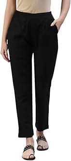 KASHISHIYA Straight Fit Cotton Trouser Pants for Womens & Girls