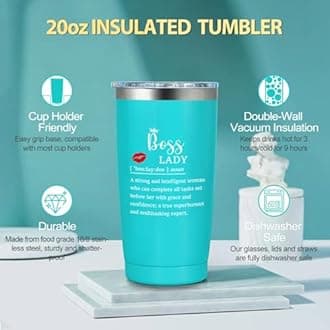 Boss Lady Gifts for Women, Bosses Day Gifts for Women, Best Boss Christmas Gift with Canvas Tote Bag, Funny Cool Box for Bosses Female, Office Leader Appreciation Gift for Birthday Boss's Day