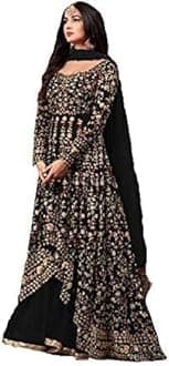 Ready to Wear Indian Pakistani Style Embroidered Koti Salwar Kameez Salwar Suit for Women