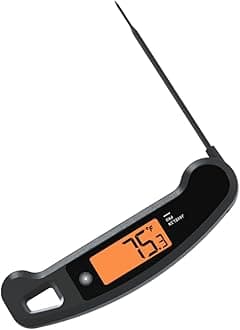 Lavatools Javelin® PRO Duo Ultra-Fast 2-Second Professional Digital Instant Read Meat Thermometer for Grill and Cooking, Auto-Rotating Backlit Display, IP65 Water Resistant – Ink