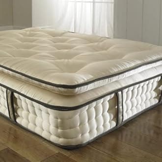 SANA SLEEP 4FT6 Double Size Superior Comfort Pocket 3000 Series Spring Pillow Top Mattress