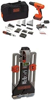 BLACK+DECKER 20V MAX Drill/Drill Bit Set with MarkIT Picture Hanging Tool Kit (BDC120VA100 & BDMKIT101C)