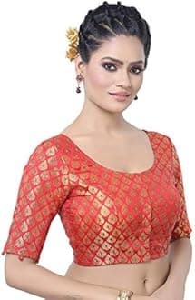Madhu Fashion Women's Stitched Readymade Saree Blouse