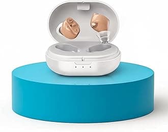 Rechargeable Hearing Aid Machine For Ear Old Age | Ear Machine For Hearing Old Age | Invisible Ear Machine For Seniors | Hearing Aid For Old Age With Auto Noise Cancellation | Magnetic Charging Case | Free Dry Kit | 1 Year Warranty | 30H Battery