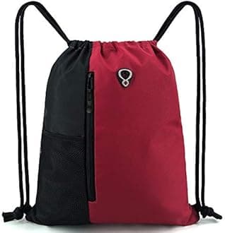 BeeGreen Cinch-Sack-Drawstring-Backpack-Bag for Women&Men Athletic Bags With Water Bottle Mesh Pockets