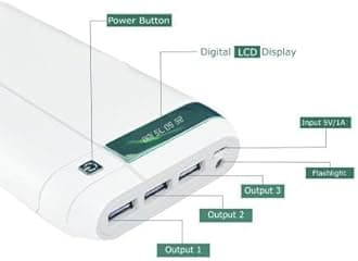 Powerz 12,000 mAh Multi USB Portable Power bank pack