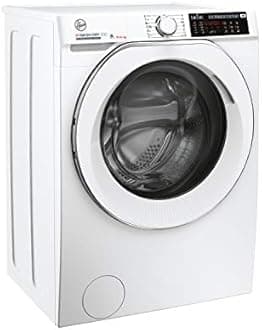 Hoover H-Wash 500 HD4106AMC Free Standing Washer Dryer, WiFi Connected, A Rated, 10KG/6KG, auto water&energy dosing, 1400 rpm, White with chrome styling