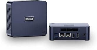 Beelink U59 N5105 Processor Business Mini PC, Intel 11th Gen 4 Cores, 8GB DDR4 500G SSD, 4K Dual HDMI iffice PC Mini, Auto Power On/Wake On LAN, 2.4G/5G WiFi, Gigabit Ethernet, USB 3.0, Type-C