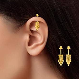 Traditional Gold Platted Maharashtiran Bugadi Earrings ERG2077,2078,1928,1817