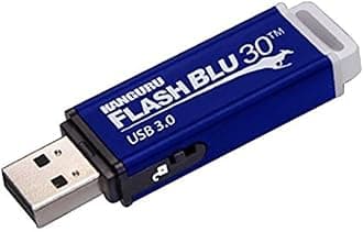 Kanguru FlashBlu30 – 64GB USB Flash Drive – Physical Write Protection Switch - Super Fast USB 3.0