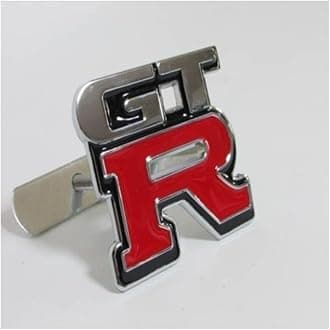 Autotrends Car 3D Metal Auto Parts Automotive Accessories Sports Logo Front Grill Badge Emblem Decal Black Racing Sport Gift (GTR)