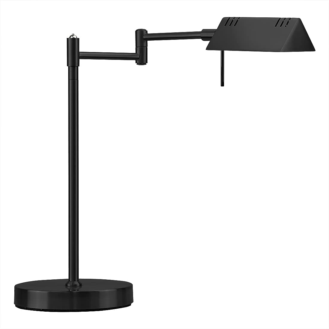 LED Pharmacy Table Lamp, Full Range Dimming, 12W LED, 360 Degree Swing Arms, Desk, Reading, Craft, Work Lamp, ETL Tested, Black