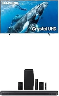 98-Inch Class 4K Crystal UHD DU9000 Series HDR Smart TV, Object Tracking Sound Lite, (UN98DU9000, 2024 Model) HW-Q910D 9.1.2 ch Soundbar w/Dolby Audio, 2024