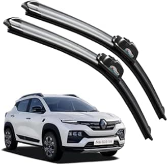 CARNYX Frameless Windshield Wiper Blades, Front Car Wipers Set of 2, Noise-Free, Durable Performance Compatible with (Renault Kiger (D-20,P-16))