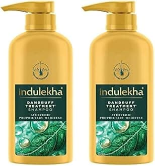 Indulekha Dandruff Treatment Shampoo 580 ml (Pack of 2)