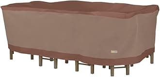 DUCKCOVERS® Ultimate Waterproof Outdoor Table with Chairs Cover, 140"L x 80"W x 32"H