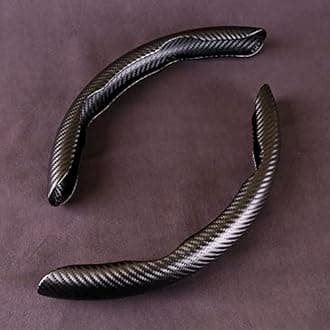 2 Pcs Car Steering Wheel Cover for Ford Edge/C-Max/Escort/Ecosport/Fiesta MK6 MK7, Anti-skid Segmented Car Steering Wheel Protector, Durable Steering Wheel Protective Covers Accessories