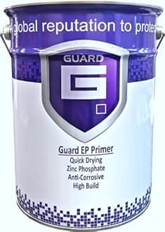 Guard EP Anti Corrosion Quick Drying High Build Zinc Phosphate Metal Primer Paint Red Oxide & Grey Oxide (20 Litres, Grey)