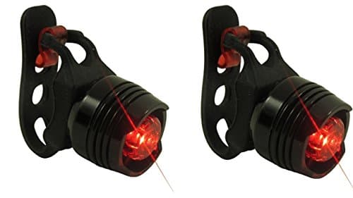 USB Bicycle LED Rear (Tail) Light & Helmet Light (2 Pack)