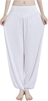 ARJOSAWomen's Yoga Harem Pants Flare Loose Baggy Wide Leg Lounge Pajama Bottoms