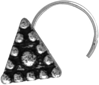 abhooshan Silver Alloy Nose Pin Studs for Women and Girls Stylish and Latest Gift for Wife Friend Mother Sister