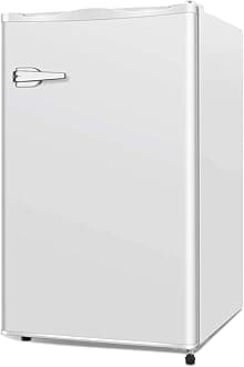 Mini Freezer, 2.3 Cu.ft Small Upright Freezer with Handle, Removable Shelves, Adjustable Thermostat, Low Noise for Bedroom/Apartment/Office, White