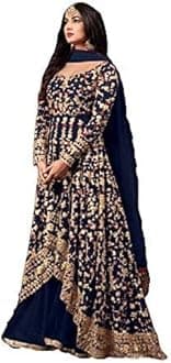 JVK EnterpriseReady to Wear Indian Pakistani Style Embroidered Koti Salwar Kameez Salwar Suit for Women