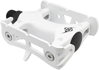 Origin8 Pro Track Light Fixed Gear White Bike Pedals (1 Pair)