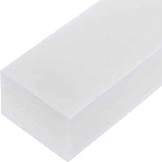 305 x 76 x 50mm HDPE Plastic Sheet, High Density Polyethylene Sheet Cutting Board White Solid Block, [for Marine, DIY, Home Floor]