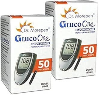 Dr. Morepen BG-03 Test Strips - 100 Strips (Multicolor)