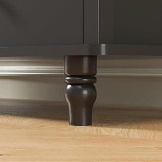 TBIC Elegant Versatile 6 Drawer 43.1" W Laced Dresser (Black)