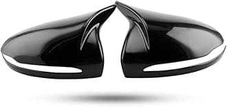 New Protective M3-Style Mirror Cover Stickers 2PCS Compatible with Mercedes Benz C-Class Sedan W205 2015-2020 C180 C200 C220 C250 C300 C350 (Black)