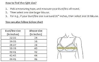 Vihu Fashion Women's Multicolor Phantom Silk Sequin Sleeves Saree Blouse (Half Sleeves Included)