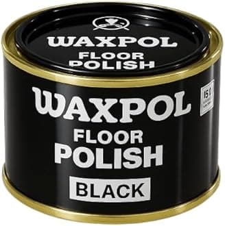 Waxpol Floor Polish Black 400 g Long-Lasting High Shine for Cement Floors, Tiles, Vinyl & Hard Surfaces