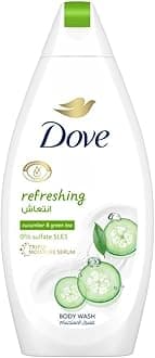 Refreshing Body Wash, for instant nourishing, Cucumber and Green Tea, No Sulfates or Parabens, 500ml