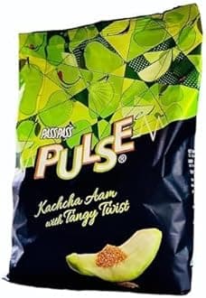 Pulse Candy Pass Pass Sensational Kacchaa Aam Flavor Candy 175 Pice jar (Kachha Aam Pouch, Large)