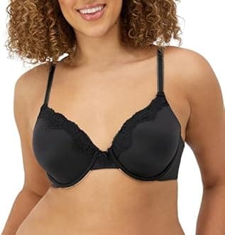 Maidenform Womens Comfort Devotion T-Shirt Bra, Underwire Bra, Full Coverage Bras for Women