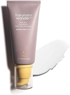 Haruharu Wonder Black Rice Pure Mineral Relief Daily Sunscreen 50ml, Reef Safe Formula, For All Skin Types Including Sensitive Skin