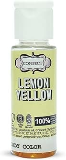 Confect Oil-Based Edible Candy Color – Lemon Yellow | Intense Food Color for Icing, Fondant & Cake Decoration | Vibrant & Bake-Stable Gel Colour | Vegan -25ml