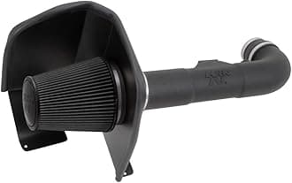 K&N Dryflow Cold Air Intake Kit: Easy to Clean, Oil-Free Air Filter, Increase Horsepower up to 6 HP: Compatible with 5.3/6.2L, V8, 2014-2020 Chevy/GMC/Cadillac (See Product Description), 30-3082